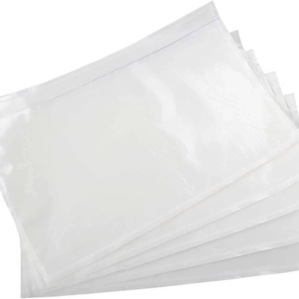 100 Clear White Protective Document Sleeves - Pack of Clear Inserts